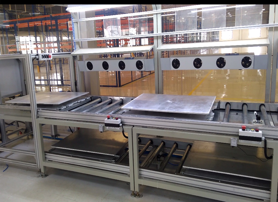 Automation line built by INSYS